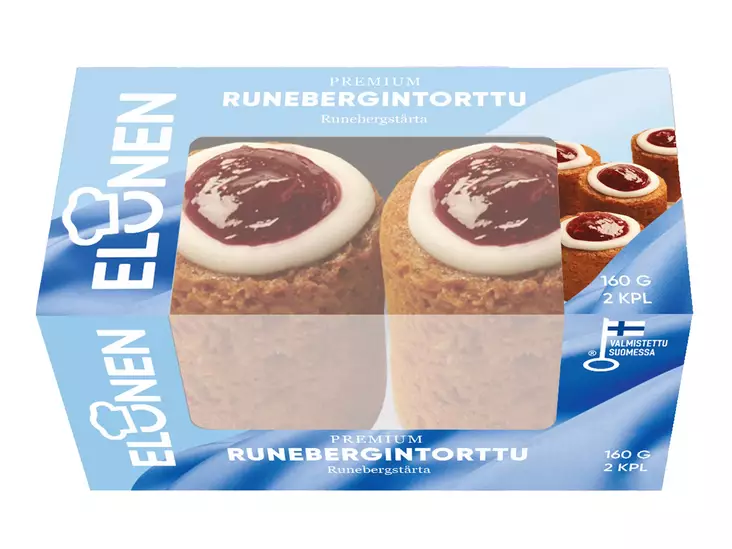 ELONEN RUNEBERGINTORTTU 2KPL/160G - Kissat - 6410580068613 - 1