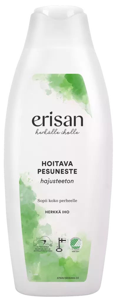 Erisan hajusteeton pesuneste 400ml hoita - Suihkugeelit- ja saippuat - 6417964578263 - 1