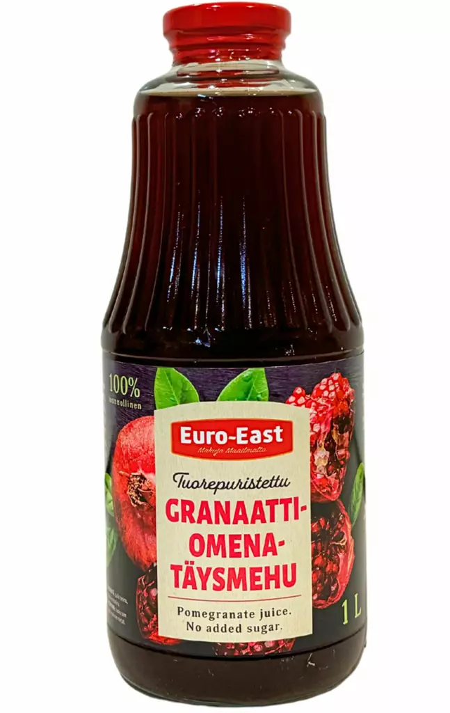Euro-East Granaattiomenamehu 100% 1l - Mehut, mehutiivisteet ja glögit - 6430044382093 - 1
