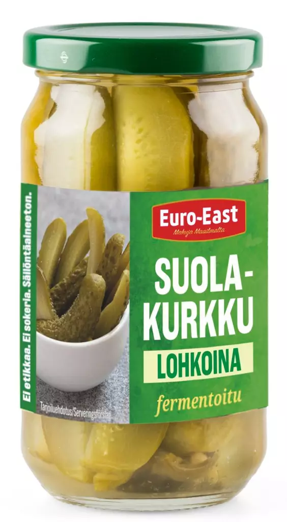 Euro-East suolakurkku lohkoina 350/220g - Elintarvikkeet - 6430044381133 - 1