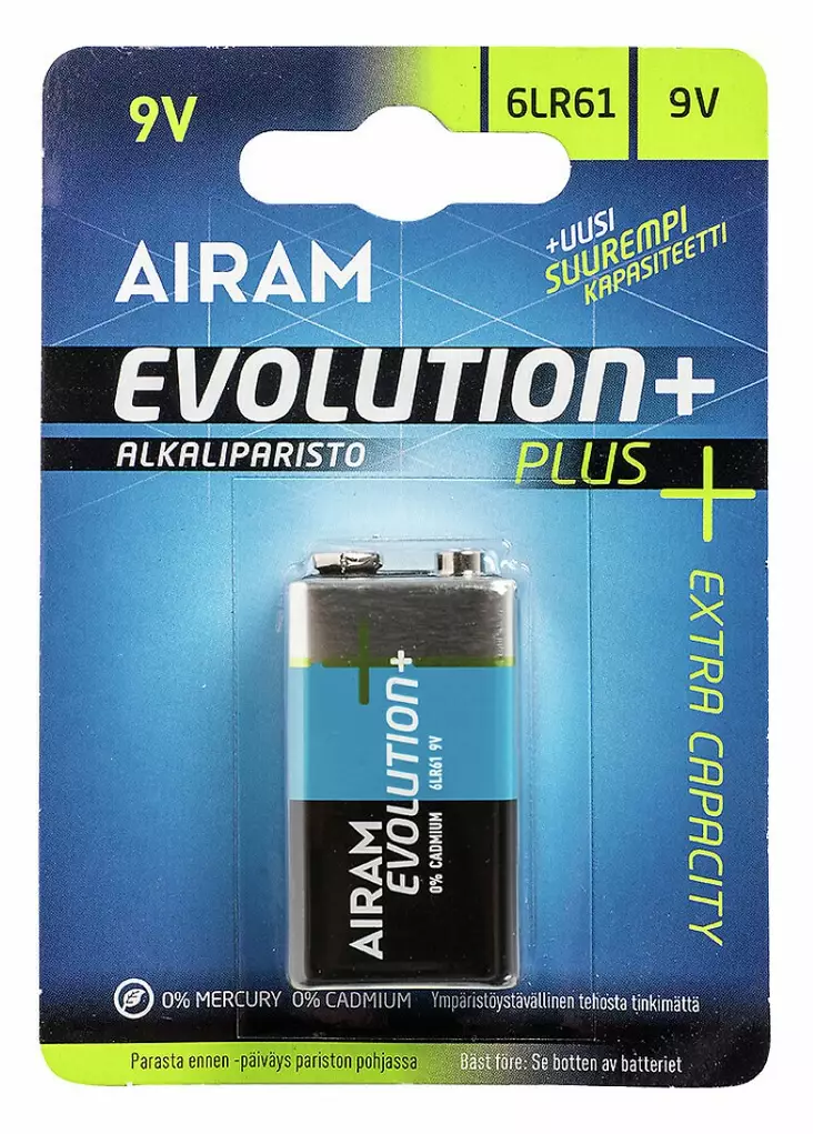 Evolution plus 6lr61 9v 1/krt - Sormiparistot - 6435200194763 - 1