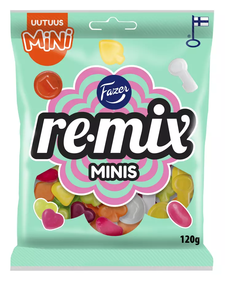 Fazer Re-mix Minis 120g - Karkit - 6416453049383 - 1