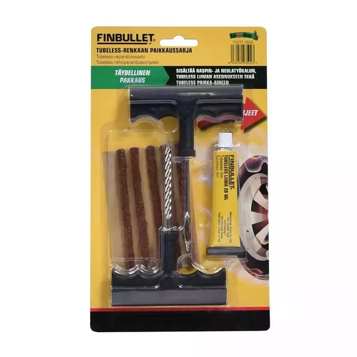 Finbullet Auton tubelesspaikkasarja - Renkaanvaihto ja rengastarvikkeet - 6438152035023 - 1