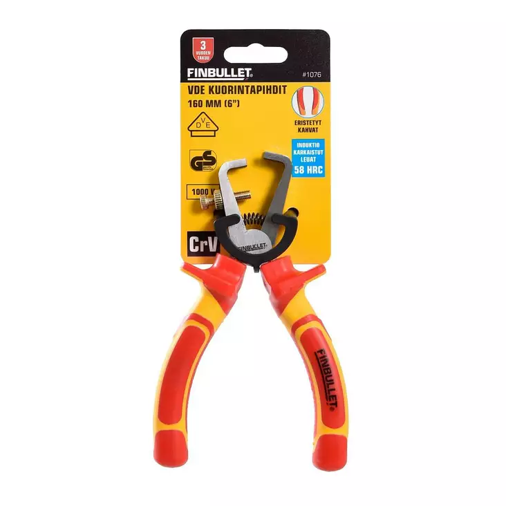 Finbullet Kuorintapihti 6" 1000V - Kaapeli- ja kuorintapihdit - 6430017707953 - 1