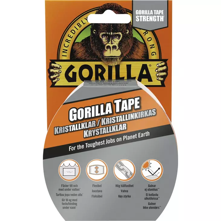 Gorilla Tape Clear Repair - Teipit - 5704947004323 - 1