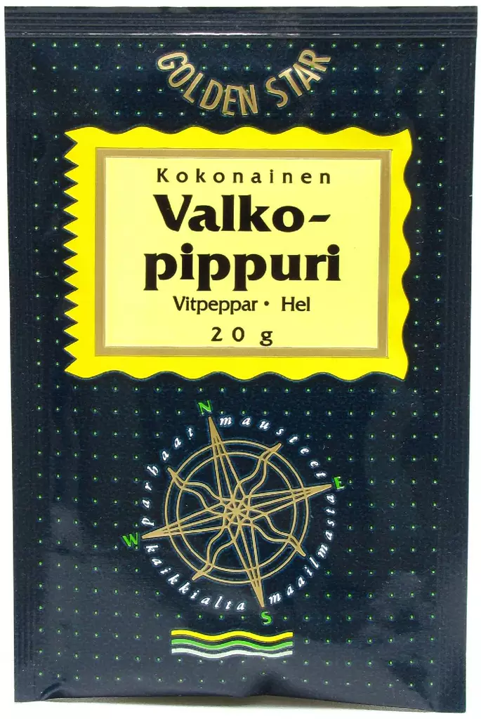 GS valkopippuri kokonainen 20g - Mausteet - 6434800006193 - 1