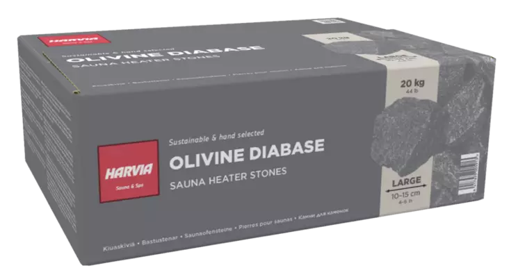 Harvia kiuaskivi 10-15cm 20kg - Kiuastarvikkeet - 6417659005913 - 1