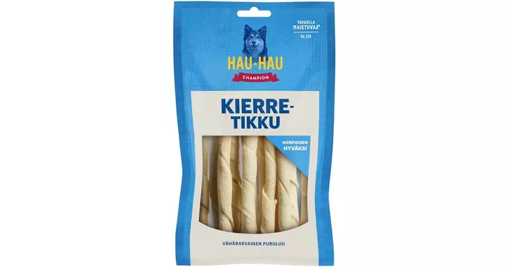 Hau-Hau Champion puruluut kierretikku 100g - Koiran herkut - 6430043027483 - 1
