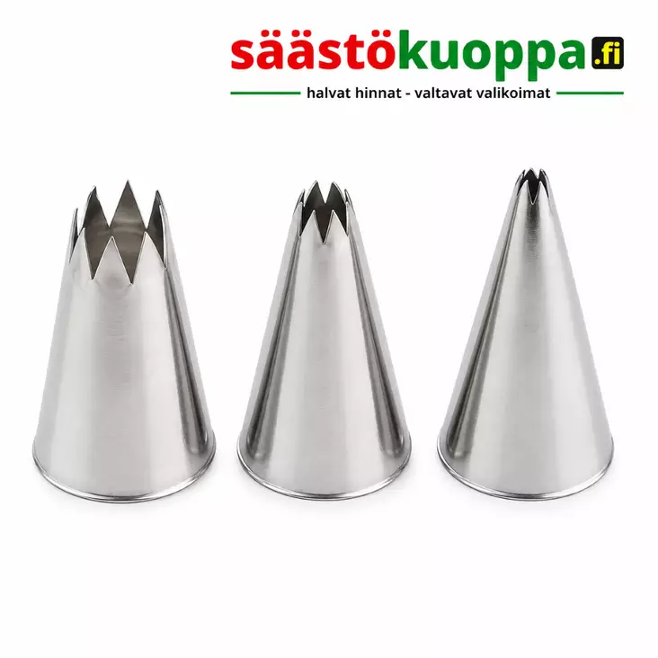 HEIROL avoin tähti tyllasetti 3kpl - Leivontatarvikkeet - 6419287313903 - 1