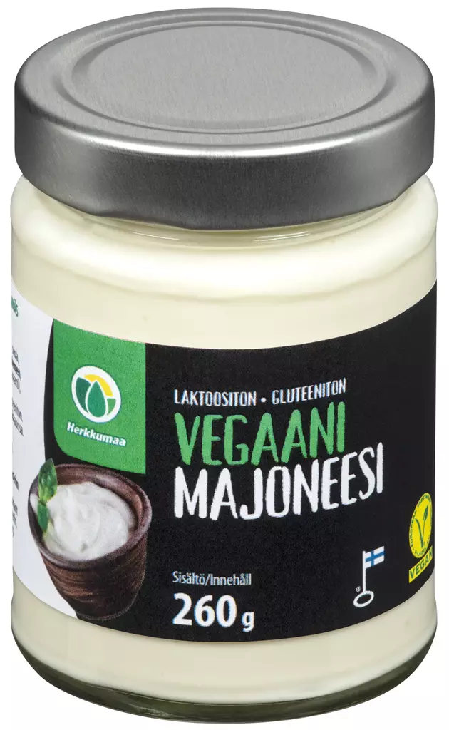 HERKKUMAA VEGAANI MAJONEESI 260G - Kissan hiekat - 6410840037533 - 1