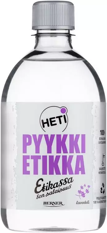 Heti pyykkietikka laventeli 500ml - Pyykinpesu- ja huuhteluaineet - 6414505168433 - 1