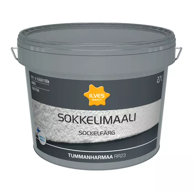 Ilves Sokkelimaali Tummanharmaa 2,7L - Muut ulkomaalit - 6430026952863 - 1