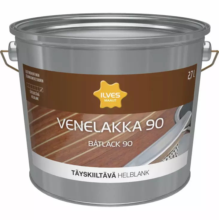 Ilves Venelakka 90 Täyskiiltävä Liuotinohenteinen 2,7L - Lakat - 6430026950333 - 1