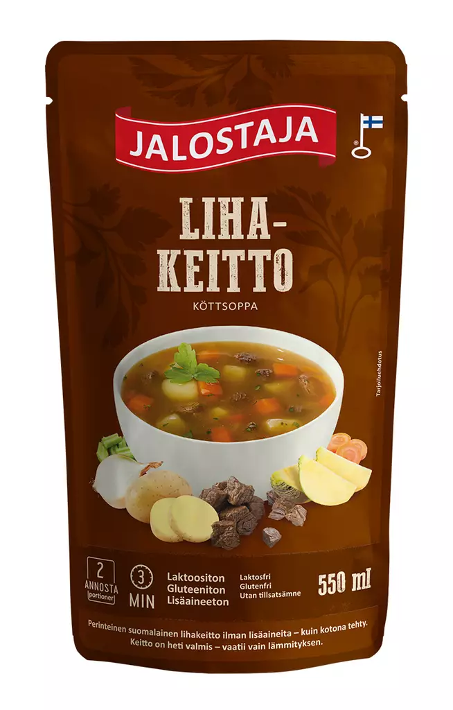 Jalostaja lihakeitto 550ml - Kuivaruoka-aineet, keitot ja kastikkeet - 6409536651023 - 1