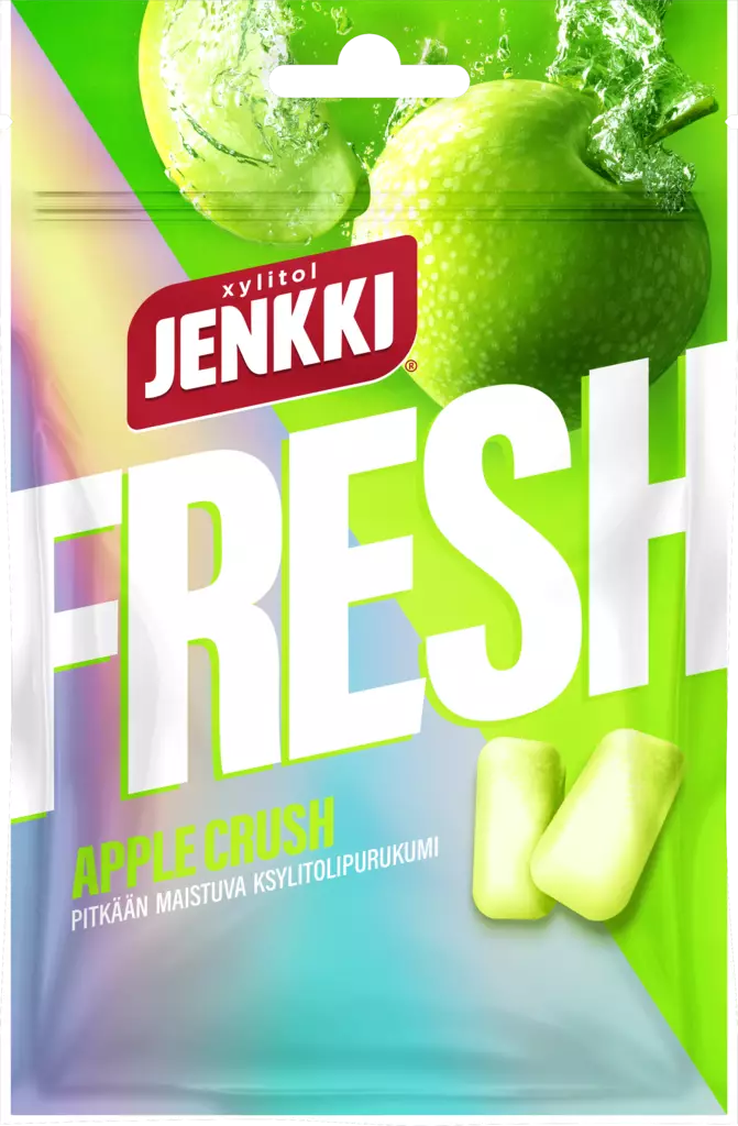 Jenkki Fresh Apple Crush 35g - Purukumit - 6420256912683 - 1