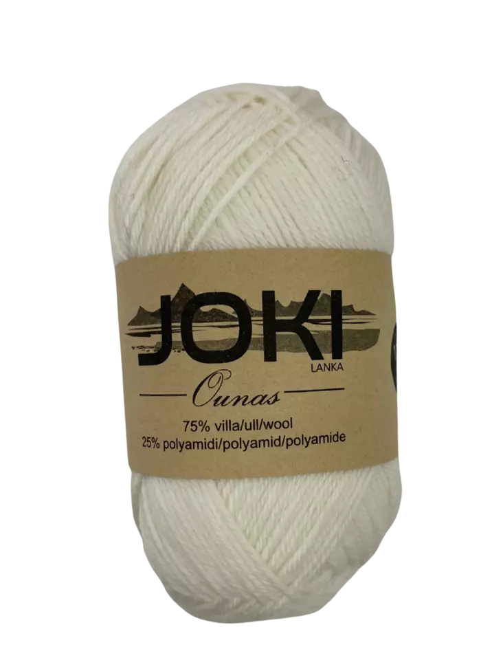 Joki Ounas 100G luonnonvalkoinen - Langat - 6438159364423 - 1