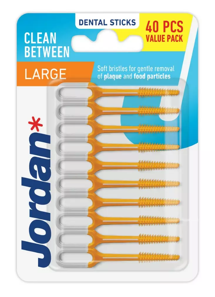 Jordan Clean Between hammastikku Large - Suunhoitotarvikkeet & suuvedet - 7046110027653 - 1