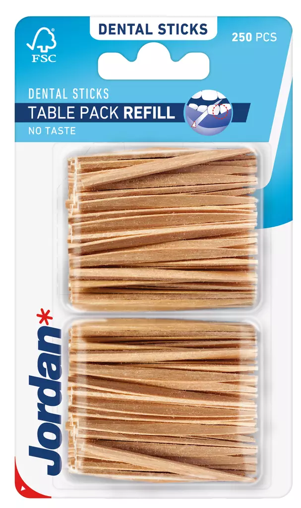 Jordan täyttöpakkaus hammastikku - Suunhoitotarvikkeet & suuvedet - 7038513907113 - 1