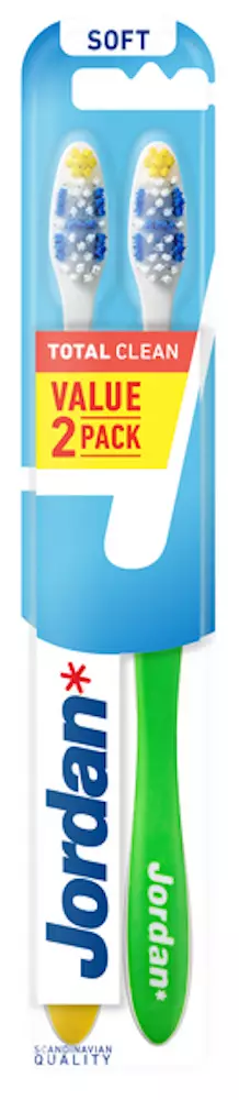 Jordan Total Clean Soft hammasharja 2kpl - Hammasharjat - 7038516140333 - 1