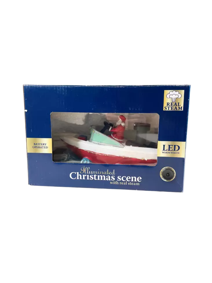 Joulukoriste pukki veneilee led - Joulukoristeet - 8719987730313 - 1