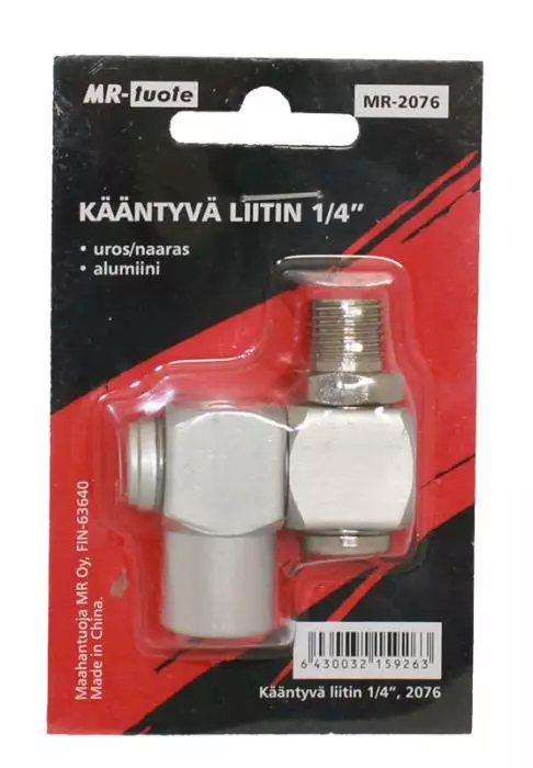 Kääntyvä liitin 1/4" - Paineilmatarvikkeet - 6430032159263 - 1