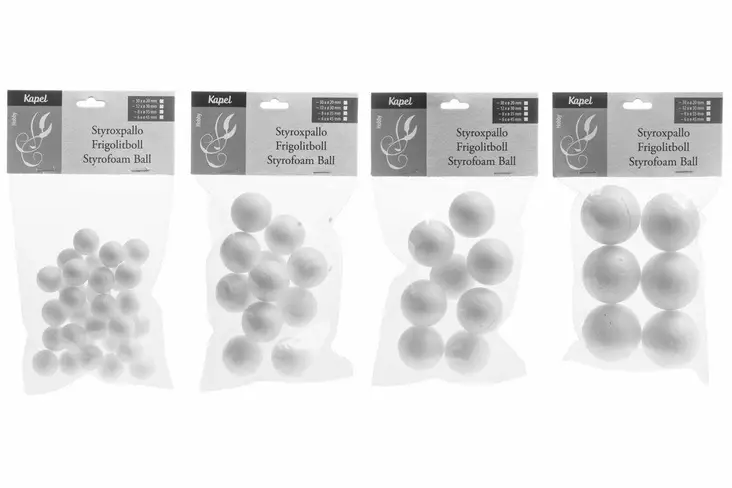 Kapelhobby styroxpallo - Askartelupallot ja tikut - 6410412696403 - 1