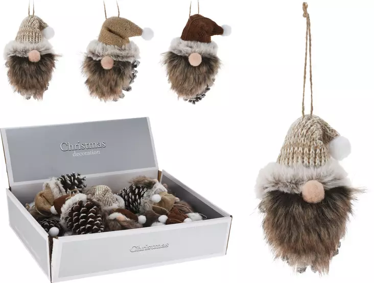 Käpytonttu roikkuva 13cm - Joulukoristeet - 8721037081993 - 1