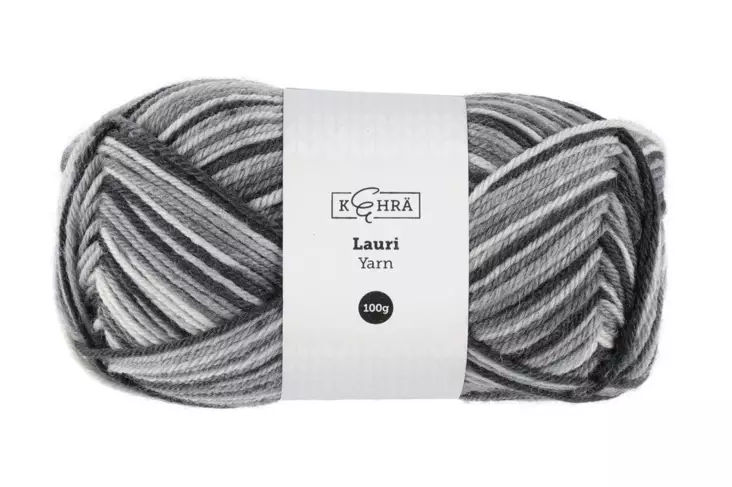Kehrä Lauri lanka multicolor harmaa 100g - Langat - 6410412855633 - 1