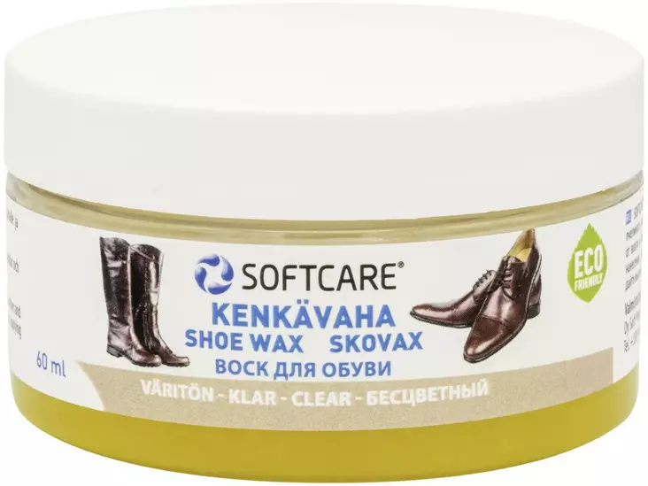 Kenkävaha väritön 60ml - Kenkätarvikkeet - 6416977716143 - 2