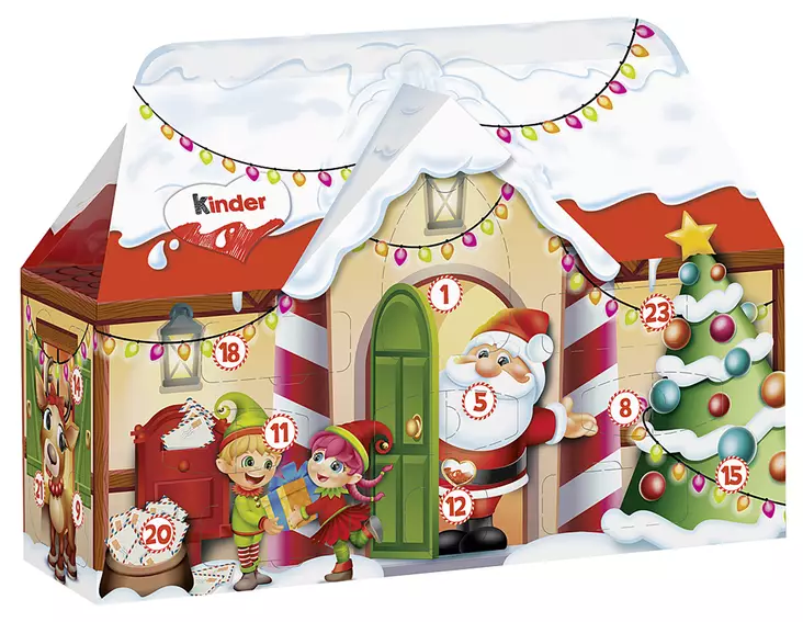 Kinder calender house 234g - Joulumakeiset - 8000500279823 - 1