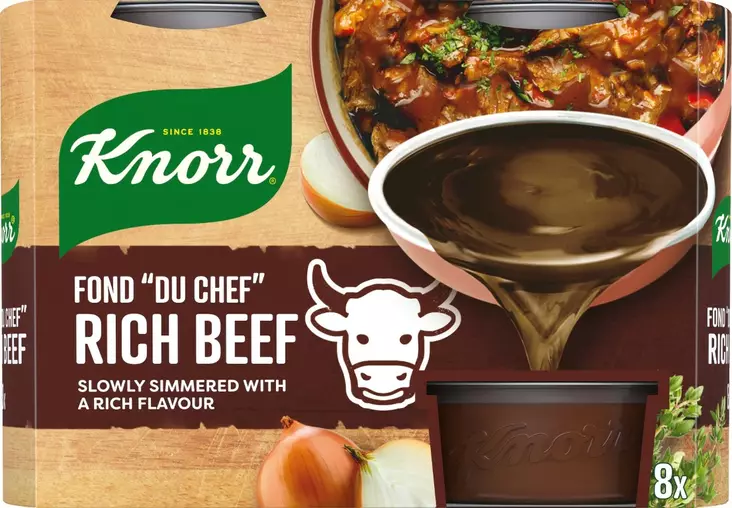 Knorr Fond du Chef tumma naudanliha 8kpl - Kuivaruoka-aineet, keitot ja kastikkeet - 8712100498923 - 1