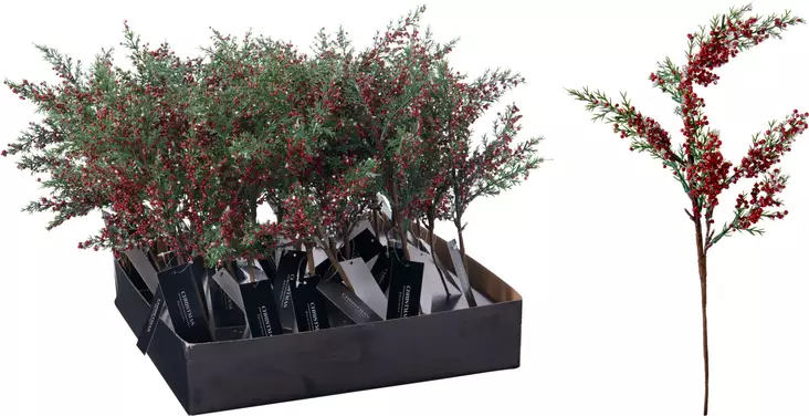 Koristeoksa marjoilla, 32cm - Sisustusesineet - 8721461167263 - 1