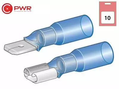 Kutistemuoviliitin uros/naaras 6,3MM - Liittimet ja liitinlajitelmat - 6438255138553 - 1