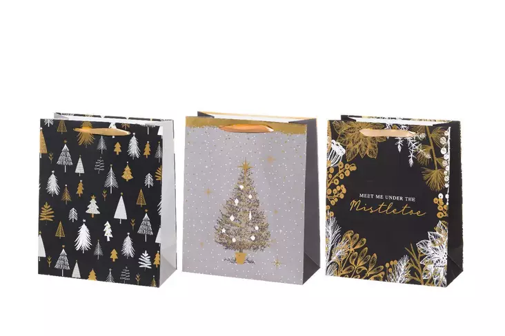 Lahjakassi modern lajitelma 26x32x12cm - Joulupaketointi ja -lahjakassit & kortit - 6410416282763 - 2