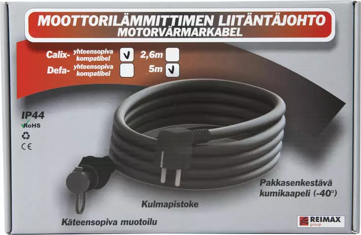 Lämmitnjohto 5m Calix-soveltuva - Liittimet ja liitinlajitelmat - 6410000074613 - 1