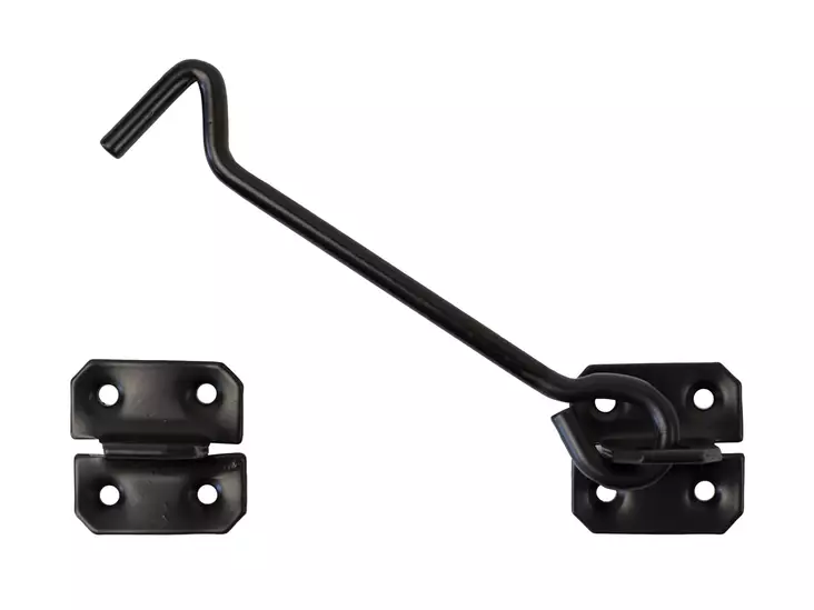 Lankahaka 7mm/150mm sinkitty/musta - Lukot,lukitus ja nivelsalvat - 6414675065013 - 1