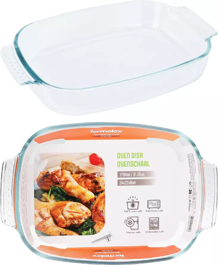Lasinen uunivuoka 2700ml - Uunivuoat - 8721037101103 - 1