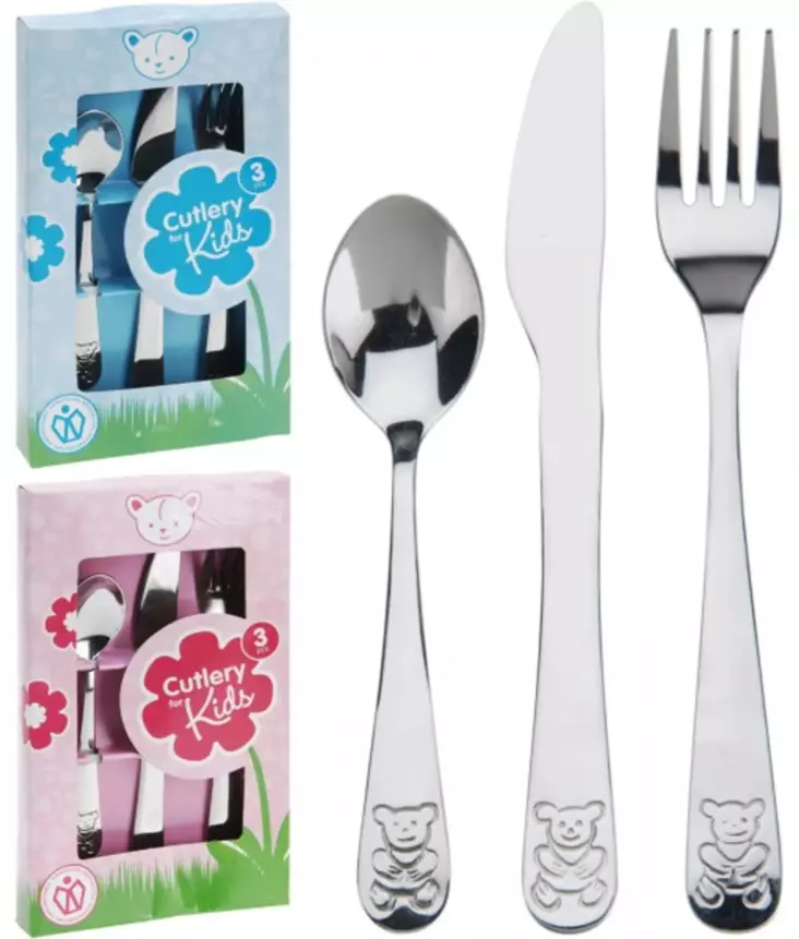 Lasten aterinsetti 3kpl - Keittiön työvälineet - 8711295652363 - 1