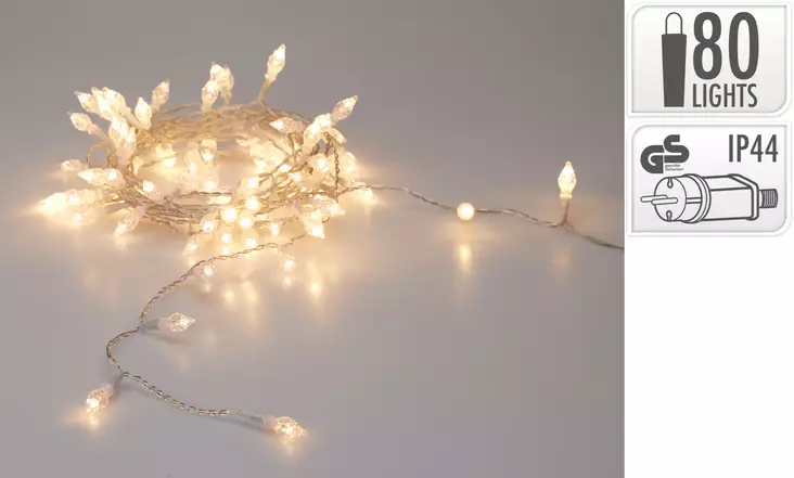 Led valot 80 lediä warm white - Jouluvalot - 8721037699693 - 1