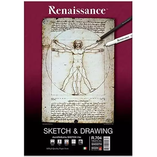 Luonnos- ja piirustuslehtiö A5, 90 g - Vihkot, lehtiöt, muistikirjat - 8851907155353 - 1