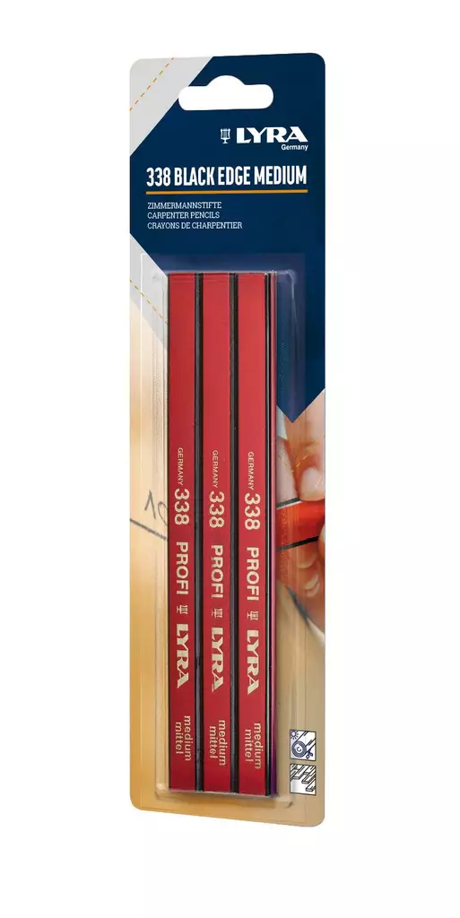 Lyra timpurinkynä 338 HB blkedge 3kpl - Merkkausvälineet - 4084900408193 - 1