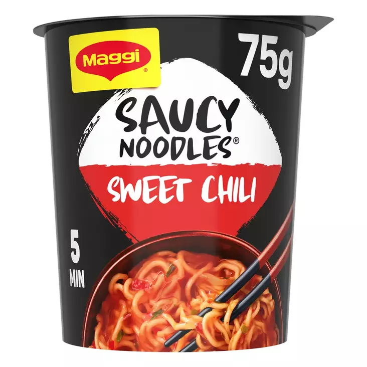 Maggi saucy sweet chili nuudeli 75g - Valmisruokasäilykkeet - 7613287295323 - 1