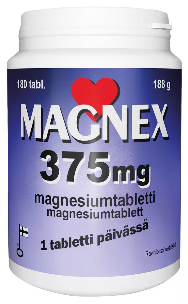 MAGNEX 375MG 180TABL. - Vitamiinit ja mineraalit - 6410530032763 - 1