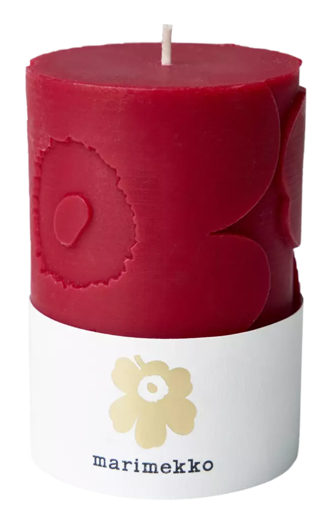 Marimekko unikko pöytäkynttilä 6,5x10 - Pöytäkynttilät - 6411635009773 - 1