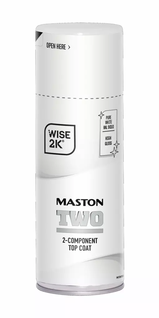 Maston 2K Two Puhtaanvalkoinen 400ml - Maalit - 6412490037703 - 2