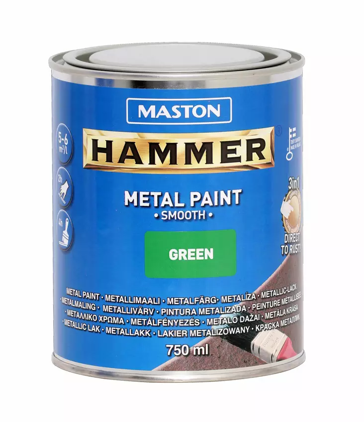 MASTON HAMMER VIHREÄ 750ML - Metallimaalit - 6412490012113 - 2