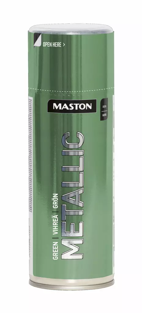 Maston Metallic Spraymaali Vihreä 400ml - Spraymaalit - 6412492108173 - 2