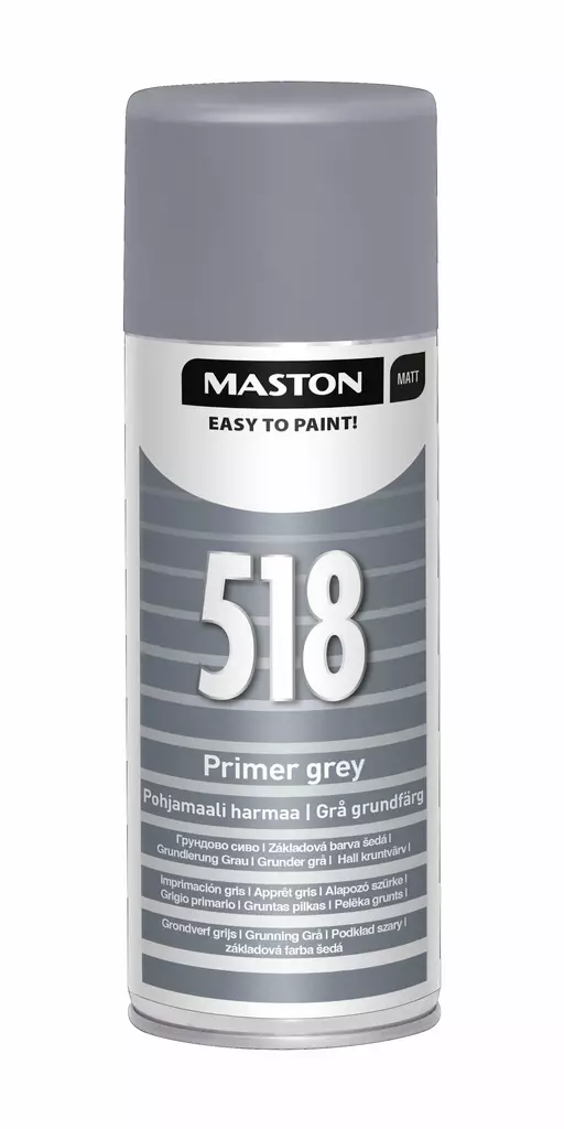 Maston Spraypohjamaali harmaa 400ml - Spraymaalit - 6412491005183 - 3