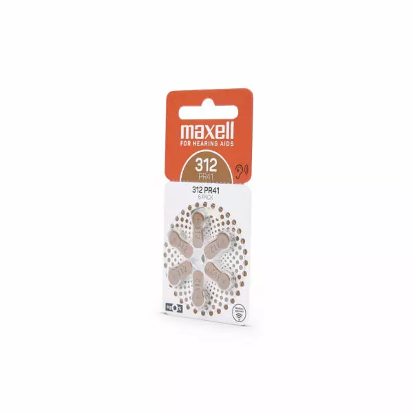 Maxell 312 kuulokojeparisto 6kpl/pkt - Erikoisparistot - 4043752443233 - 1