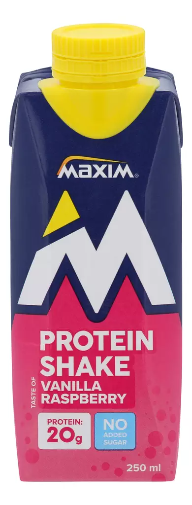Maxim protein shake vanilla raspberry - Urheiluravinteet ja -valmisteet - 7070866042783 - 1